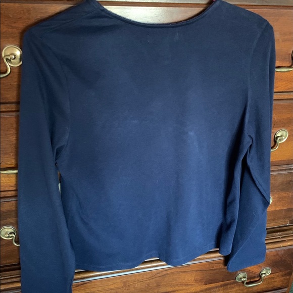 VALERIE STEVENS NAVY BLUE 3 PIECE PAJAMA SET - Picture 3 of 9